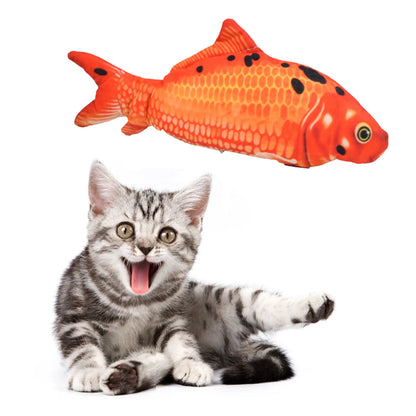 Cat Toys Fish USB Charger Fish Interactive Electric Floppy Fish Cat Toy Realistic Pet Cats Chew Bite Toys Pet Supplies Cats Dog Beauty World Shop