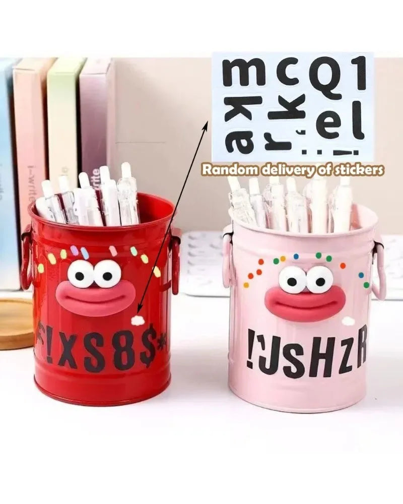 1 Pcs Cartoon Desk Organizer - Cute Stationery Storage for Pen/Pencil Office Home Study Simple Design Pen/Pencil Holder Beauty Trend Shop