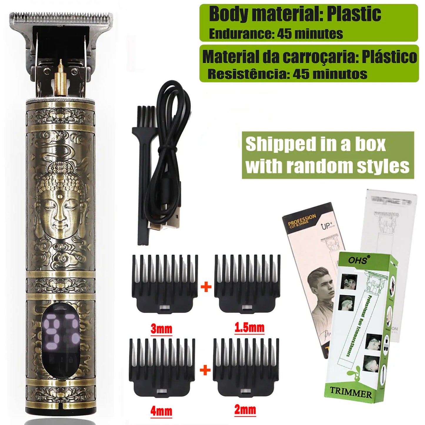 Vintage T9 Hair Clipper Beard Shaving Body Hair Trimmer Clippers Electric Men Haircut Machine 0mm Barber Shaver Beauty World Shop
