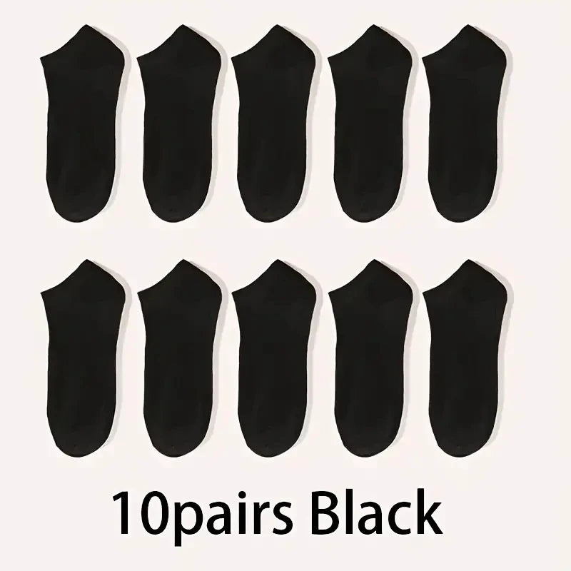 5/10-Pack Unisex Comfort-Fit Ankle Socks For All, Breathable & Lightweight - Ideal For Sports & Daily Wear Beauty World Shop