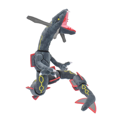 Shiny Rayquaza Plush Toys Stuffed Animal Game for Collectible Gift,Soft Plushies,Cute Cartoon Character Black 12 Inch Beauty World Shop