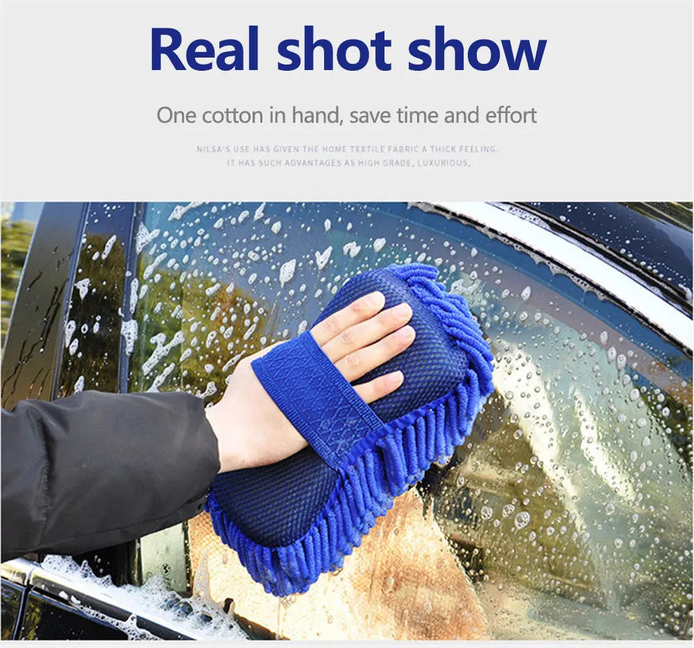 High-Quality Auto Cleaning Sponge Brush For Car Wheel Tire Wash Wipe Water Suction Sponge Pad Wax Polishing Tyre Brushes Tools Beauty Fashion