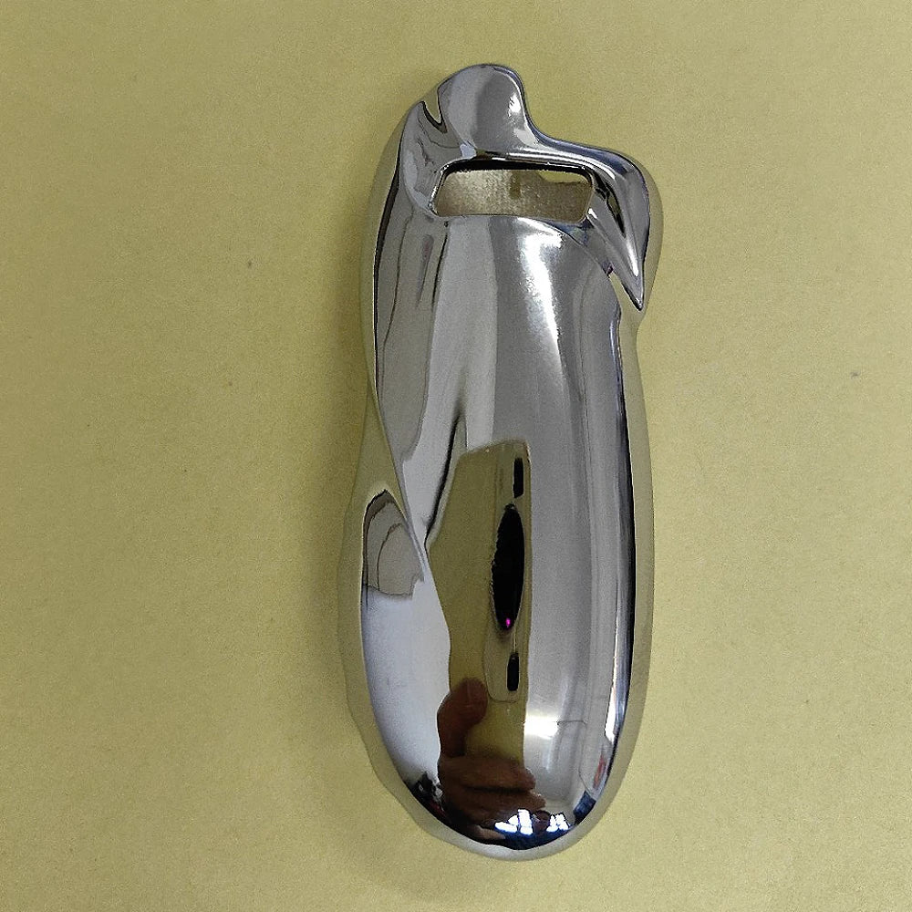 Clearance_Shiny Zinc Alloy Chromed Metal Shell For Small Bic Lighter J5 J25 No Lighter_Continuous updates Beauty World Shop