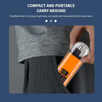2 In 1 Electric Portable Ear And Nose Hair Trimmer Clipper 2024 Professional Painless Portable Eyebrow For Men Beauty World Shop