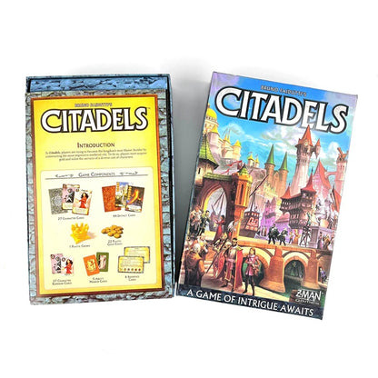 Citadels Royal Architects Clash Medieval City Building Strategy Bluffing Game for 2-8 Players Family and Adult Hybrid 60 Minutes Beauty World Shop