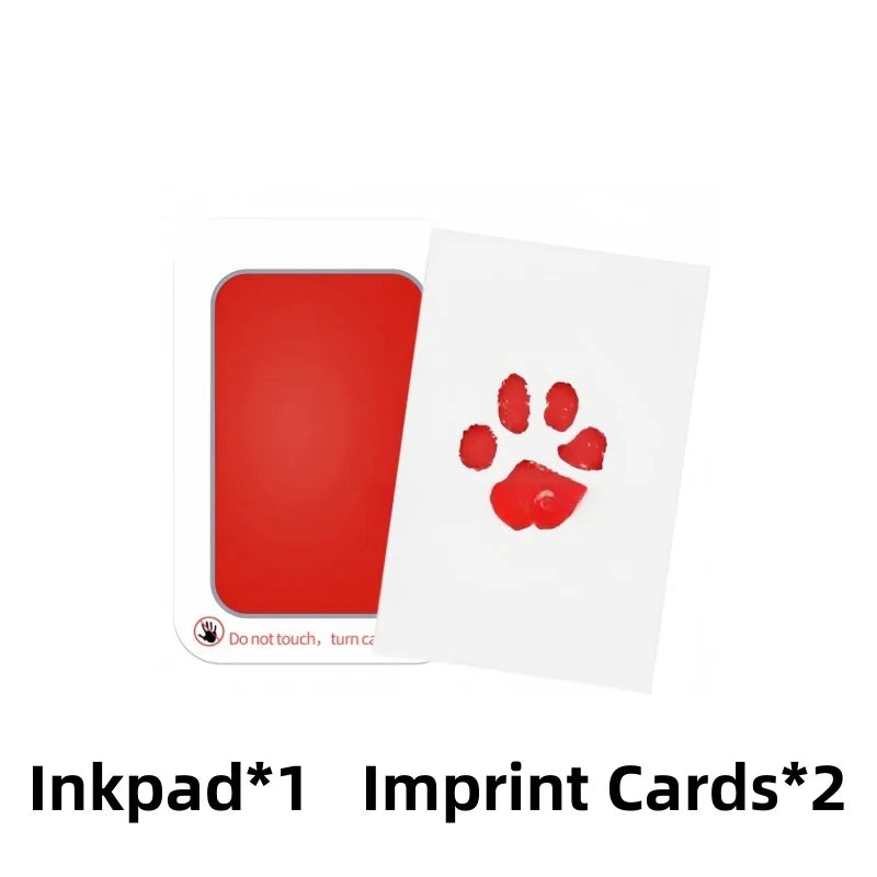 Baby Handprint and Footprint Kit Safe Non-Toxic Ink Pads Clean Inkless Touch Pet Paw Print Ink Kits with Beauty Fashion