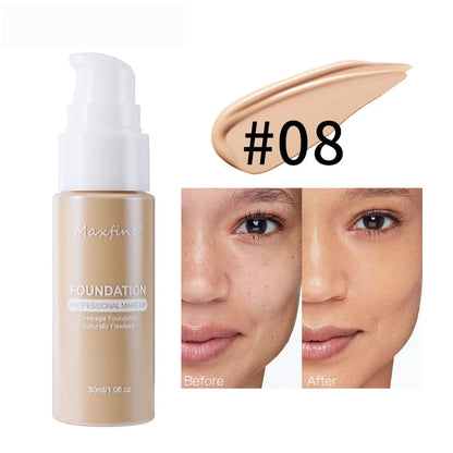 Liquid Foundation Effective Concealer Waterproof Sweat-resistant Makeup Professional Cosmetics Beauty World Shop