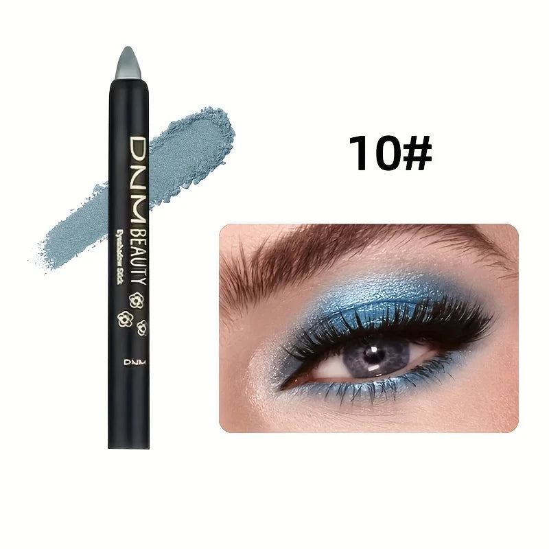 Shimmery Monochrome Eyeshadow Pencil - Waterproof, LongLasting Eye Makeup in Black, Blue, Pink, Purple, Fair - 9 ColorGlitter Ey Beauty Trend Shop