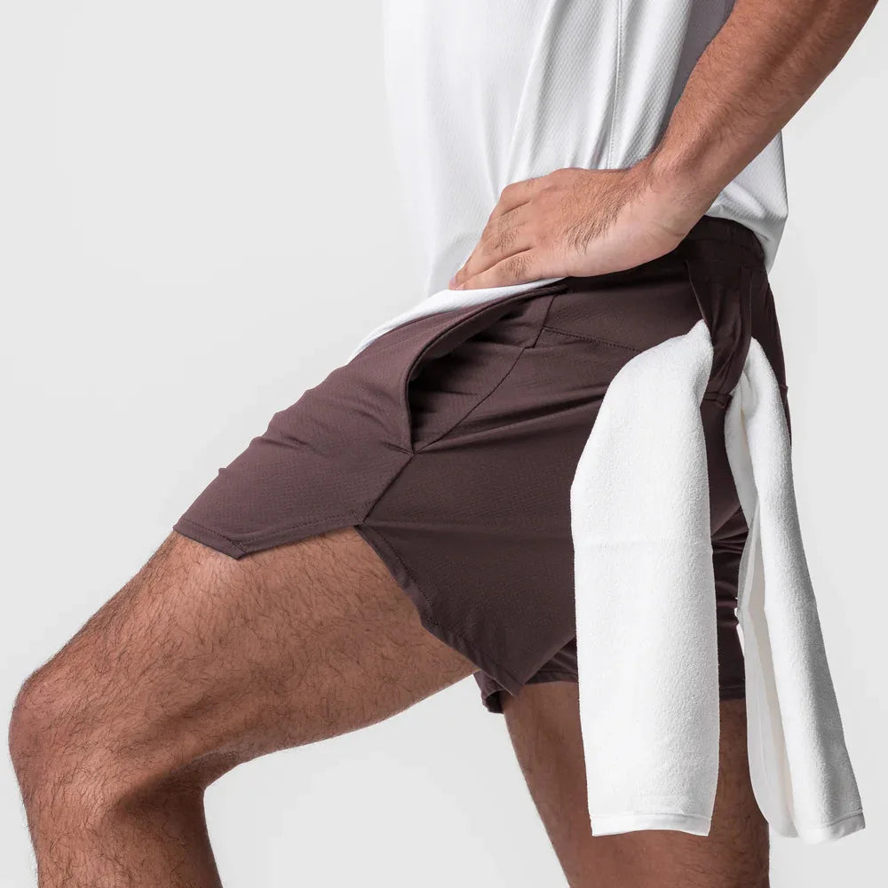 New Summer Men's Sports Shorts Quick Dry Breathable Beach Jogging Single Layer Breathable Shorts Training Basketball Apparel Gym