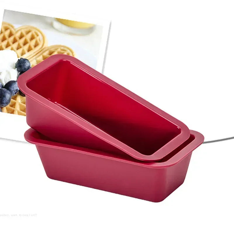 Silicone Baking Molds NonStick Rectangle Cake Pans Mini Loaf Pan Easy Release Bread Toast Mould Kitchen Accessories Pastry Tool Beauty World Shop
