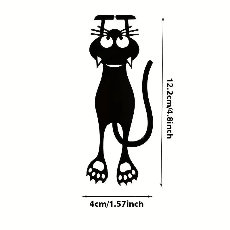 1-5PCS Kawaii Black Cat Bookmarks for Books 3D Plastic Stereo Animal Book Mark for Student Teacher's Gifts Creative Stationery Beauty World Shop