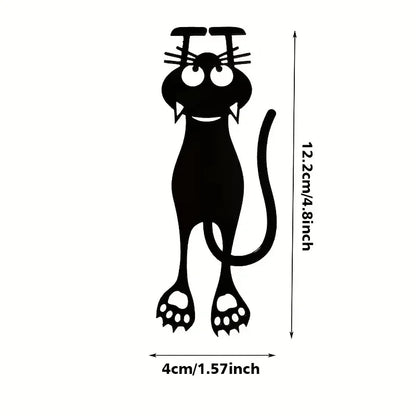 1-5PCS Kawaii Black Cat Bookmarks for Books 3D Plastic Stereo Animal Book Mark for Student Teacher's Gifts Creative Stationery Beauty World Shop