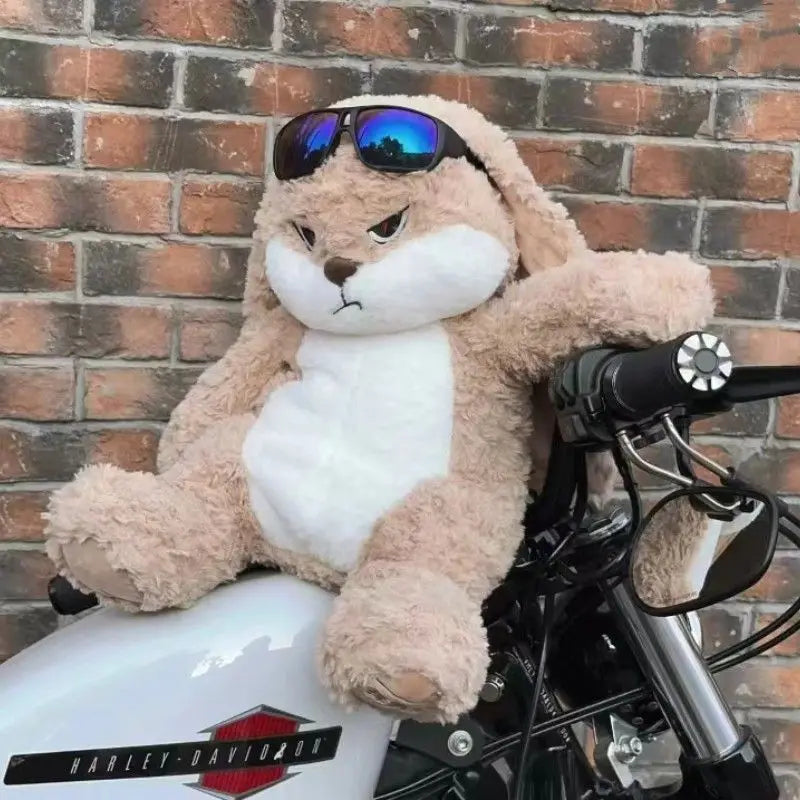 Large Size Angry Rabbit Plush Toy Cute Animal Plushie Doll Kawaii Stuffed Soft Toys Model Room Decor Birthday Gifts Beauty World Shop