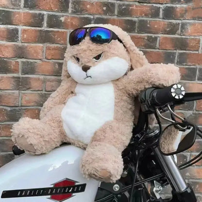 Large Size Angry Rabbit Plush Toy Cute Animal Plushie Doll Kawaii Stuffed Soft Toys Model Room Decor Birthday Gifts Beauty World Shop