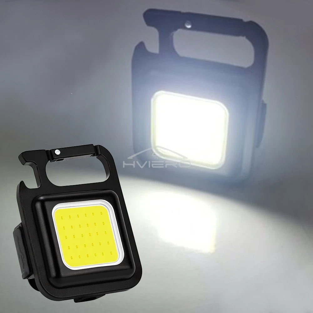 Mini Flashlight Keychain Carry LED Light Work High Power Flashlights Waterproof USB Charge Hard Lamp Outdoor Lighting Highlight Beauty World Shop