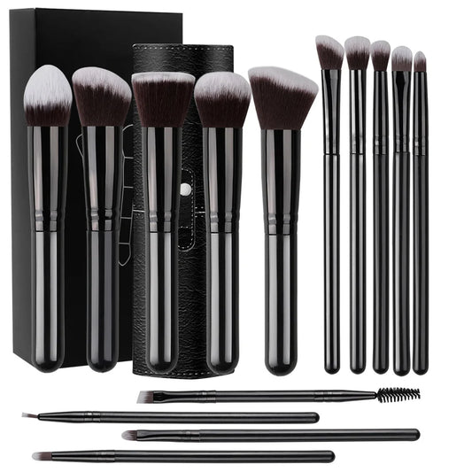 NEW 14PCS Makeup Brushes Set  Soft Fluffy Foundation Blush Powder Eyeshadow Blending Female Cosmetics Beauty Tool Christmas gift Beauty World Shop