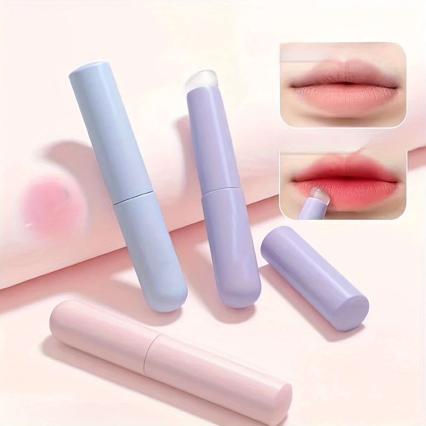 Silicone Lip Brushe with ABS Plastic Handle, Portable Lipstick & Lip Balm Applicator with Cap,Perfect Blending & Smudge Cover Beauty World Shop