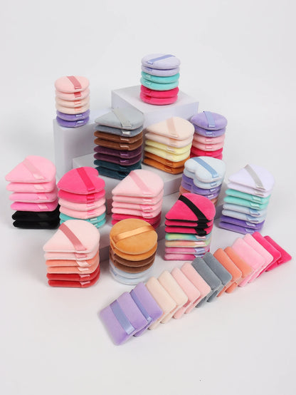 5-10-20-30-50-100 random cotton powder puff bags. Random colors and shapes. Made of ultra-soft velvet, specially designed for sh Beauty World Shop