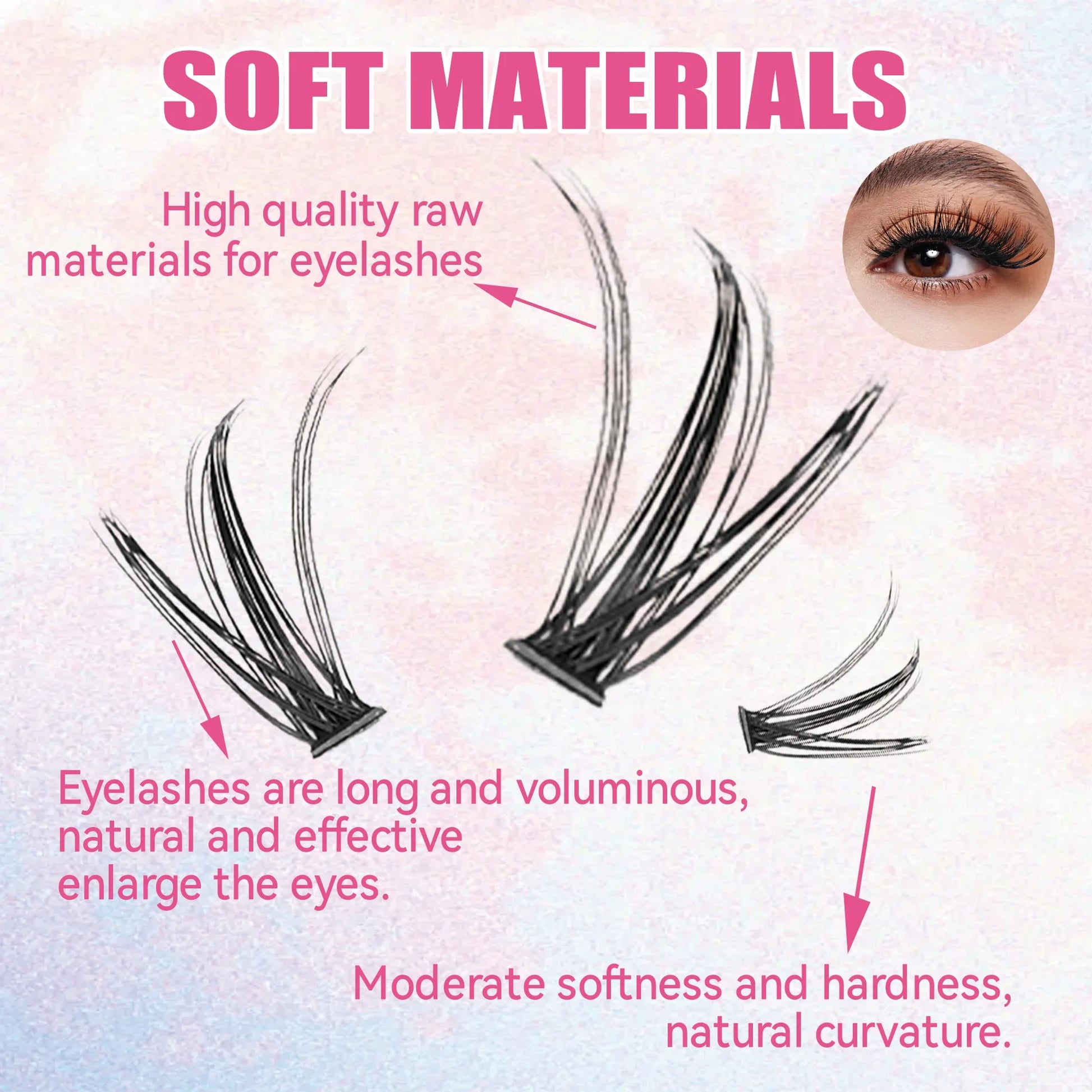 DIY Lashes Extension Kit Eyelashes 200 PCS Clusters Lash Bond and Seal Makeup Tools for Gluing  Lashes Gluing Glue  Accessories Beauty World Shop