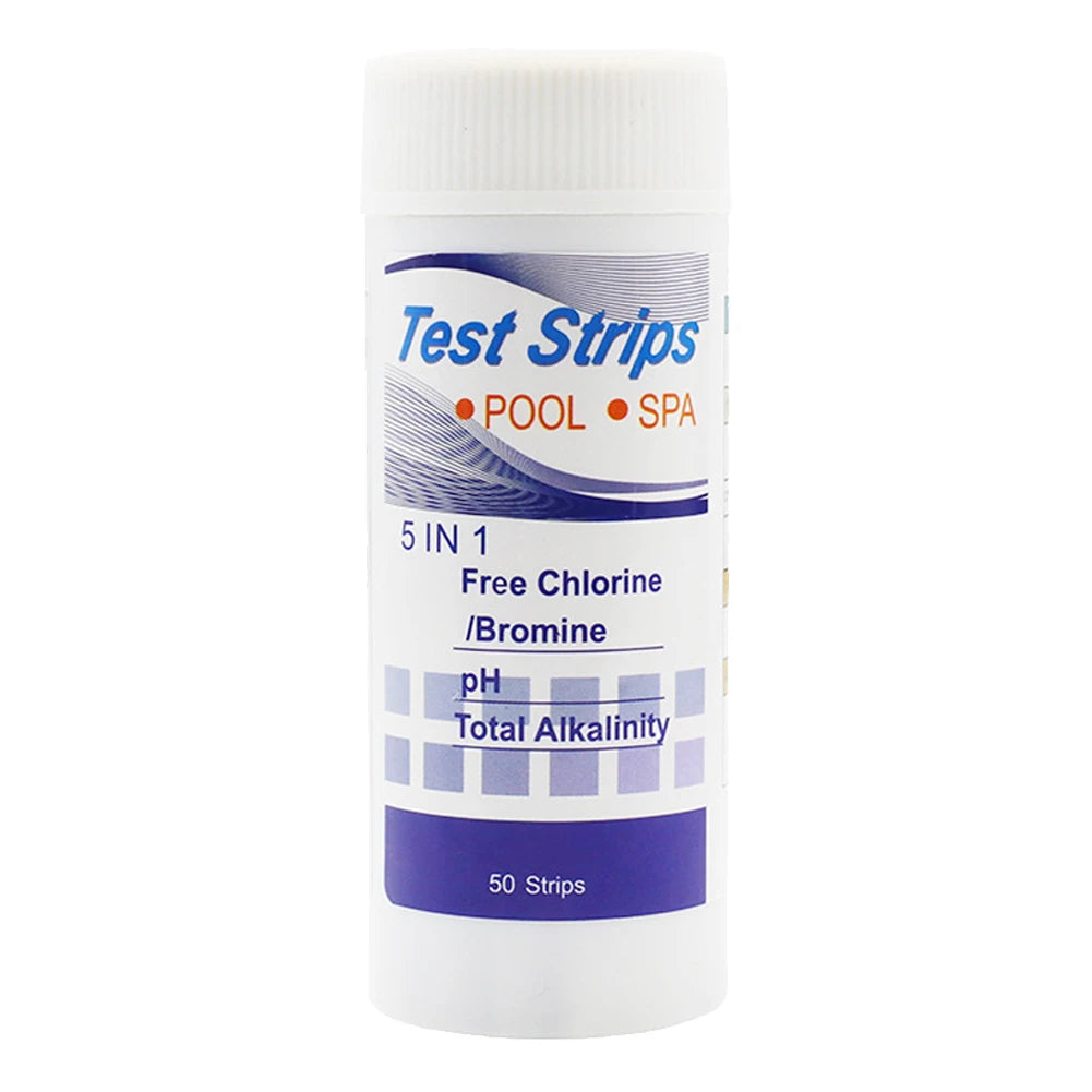 50/100pcs 3/5/6/7 in 1 Swimming Pool PH Test Strips SPA Swimming Pool Water Tester Paper Hardness Tool for Chlorine Bromine Beauty World Shop