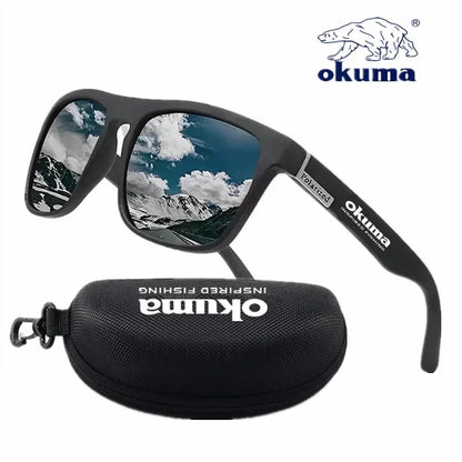 Okuma Polarized Sunglasses UV400 for Men and Women Outdoor Hunting, Fishing, Driving Bicycles, Sunglasses Optional Box Beauty World Shop