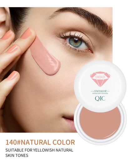 QIC Waterproof & Sweatproof Concealer Cream - Tattoo coverage, Long-Lasting Foundation, Natural,Full coverage, All Skin Types Beauty World Shop