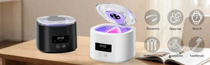 NEW HOT Small portable cleaning machine full-automatic household cleaning jewelry braces contact lens cleaner Beauty World Shop