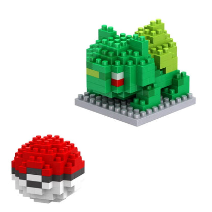 75 Style Building Blocks Assembly Anime Picachu Charizard Doll Blastoise Bulbasaur Gengar Bricks Figures Toy for Kid Gift Beauty World Shop