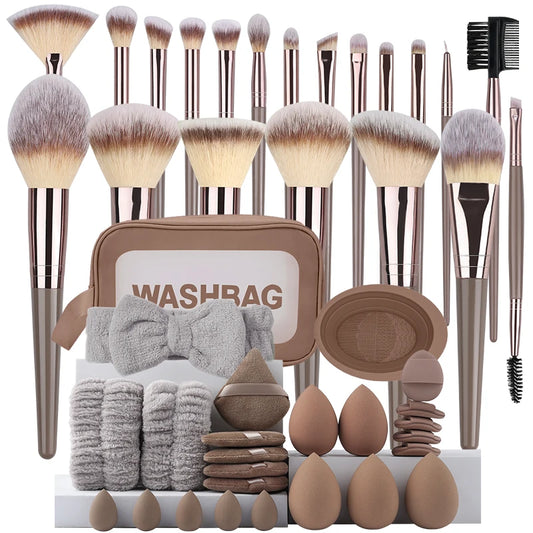 Professional 3-20PCS Makeup Brushes Set Soft Fluffy Foundation Eyeshadow Concealer Blending Blush Brush Kabuki Women Beauty Tool Beauty World Shop