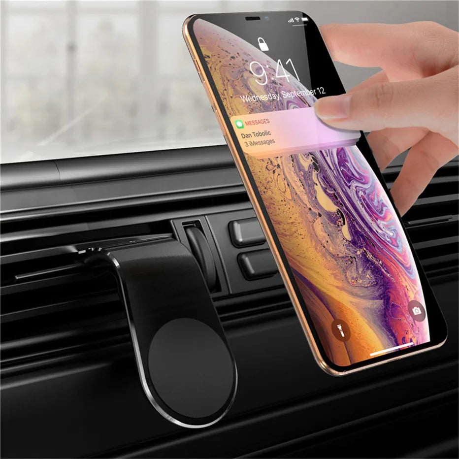 Magnetic Car Phone Holder Air Vent Clip Mount 360 Rotation Mobile Bracket GPS Cell Phone Stand in Car For IPhone Samsung Huawei Beauty World Shop