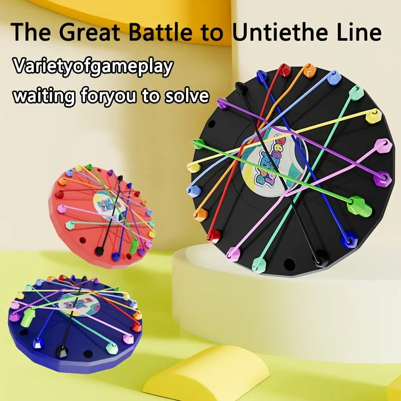 Rope Untying Challenge Educational Toys Kid Rope Knots Sensory Social Board Game Decryption Game Logic Thinking Training Toys Beauty World Shop