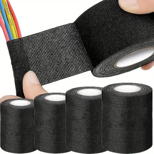 9/15/25/32/50MM Electrical Insulating Tape Heat Resistant Harness Tape Car Cable Harness Wiring Loom Protection Waterproof Tape Beauty World Shop