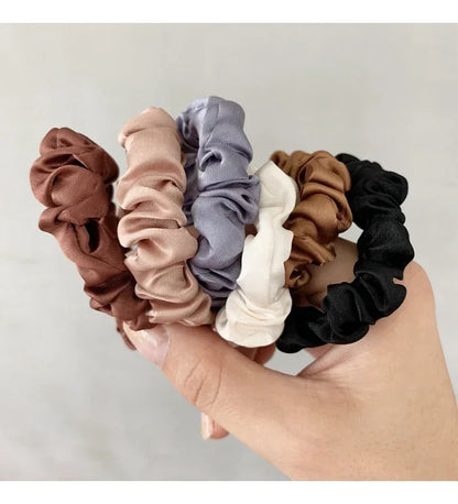 6/12 PCS Elegant women's headband, rubber band, elastic band, softer than silk hair | Satin headband | Beauty World Shop