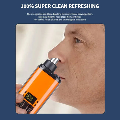2 In 1 Electric Portable Ear And Nose Hair Trimmer Clipper 2024 Professional Painless Portable Eyebrow For Men Beauty World Shop
