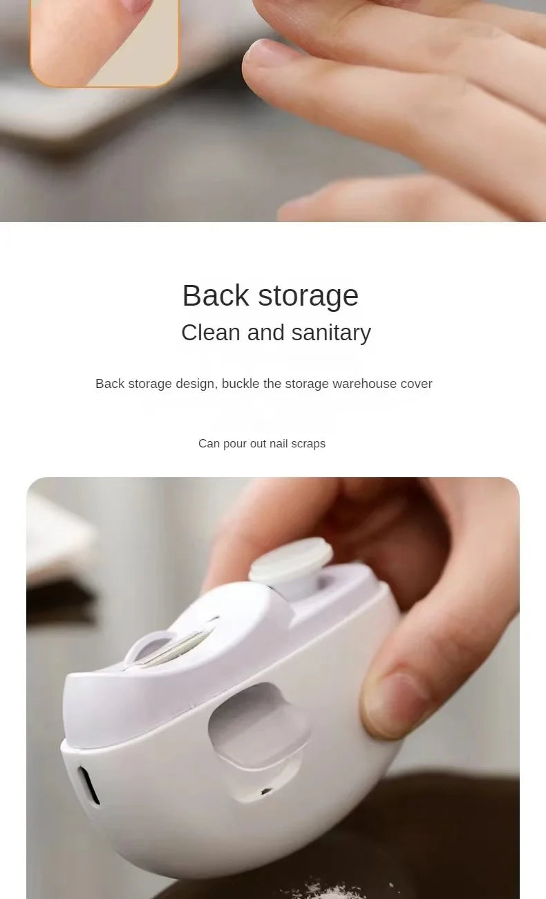 Electric Nail Clipper Grinding and Polishing 2 in 1 Multifunctional Portable Automatic Nail Grinder Electric Manicure Tool Beauty World Shop