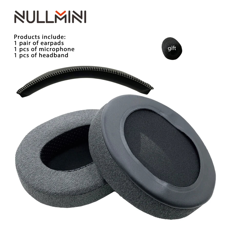 NullMini Replacement Earpads for HyperX Cloud 1/2, Alpha, Silver, Core, Revolver Headphones Headband Ear Cushion