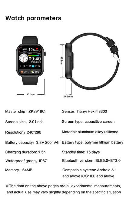 2025 New Watch 10 NFC Bluetooth Call Smart Watch Women Men Heart Rate Voice Assistant 100+Sports Ladies Smartwatch For Xioami