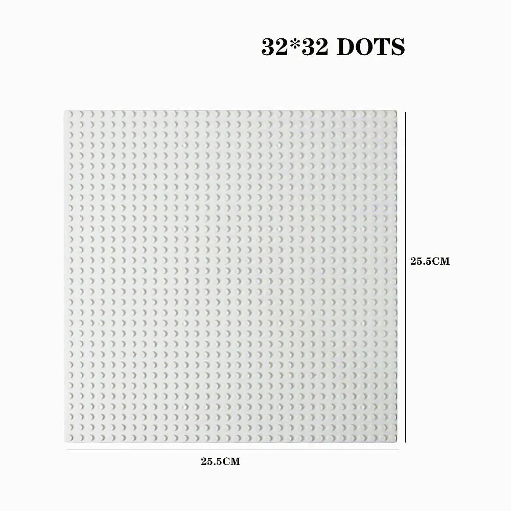 32x32x16x16 Dots Classic Base Plates MOC DIY Plastic Bricks Baseplates City Dimensions Building Blocks Figures Construction Toys Beauty World Shop
