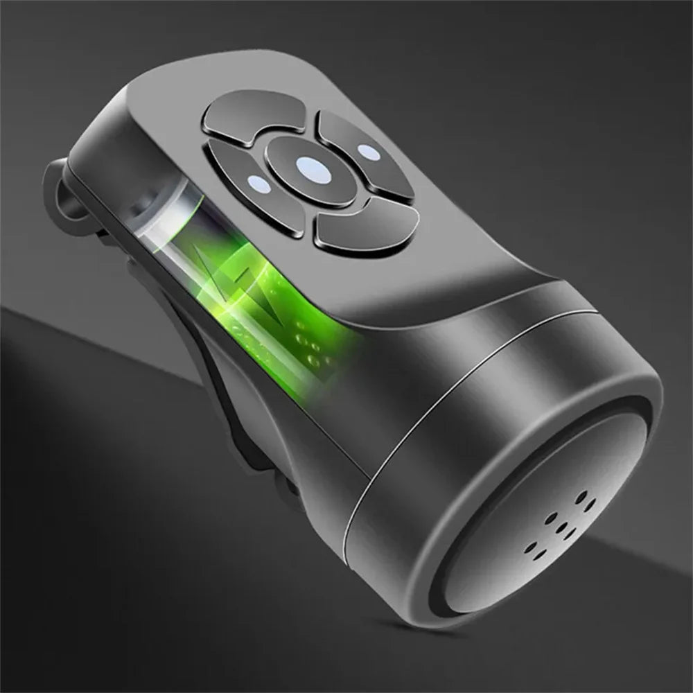 USB Rechargeable Bicycle Electric Bell Motorcycle Horn 4 Modes Mountain Bike Bell Cycling Anti-theft Alarm Horn Bike Accessorie Beauty World Shop