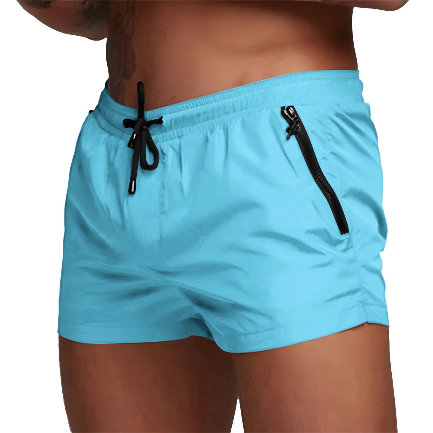 Mens Swim Trunks with Zipper Pockets Mesh Liner Summer Beach Board Shorts Quick Dry Swimming Bathing Suit Swimsuit Swimwear Beauty World Shop