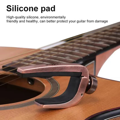 Alice Guitar Capo Adjustable Roller Metal Perfect Quick Change Tune for Electric Acoustic Guitar, Bass, Violin, and Ukulele Beauty World Shop