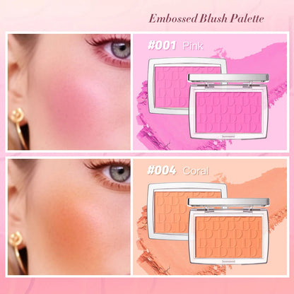 Face Blusher Matte Natural Cheek Tint Brighten Face Pink Red Face Contouring Cosmetics Blush Powder Soft Female Makeup Beauty World Shop