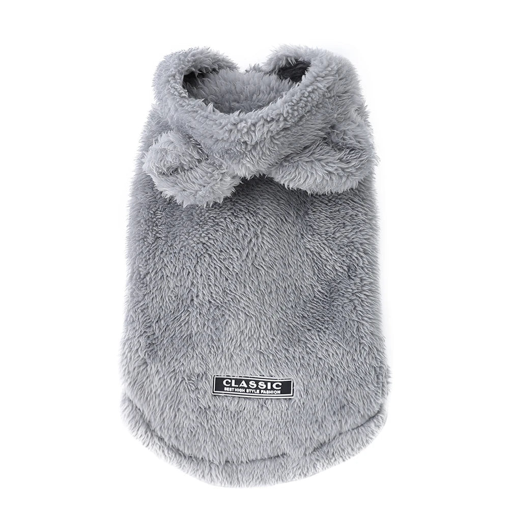 Autumn Winter Dog Clothes For Small Medium Dogs Warm Plush Rabbit Ears Pet Coat Cute Soft Puppy Sphynx Cat Chihuahua Costume