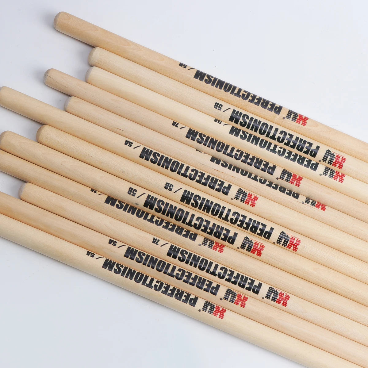 XINY-1 Pair Maple Drumstick 5A 7A 5B Three Model Set Walnut Grade Sound Penetration Drummer Practice Stage Performance Drumstick Beauty World Shop