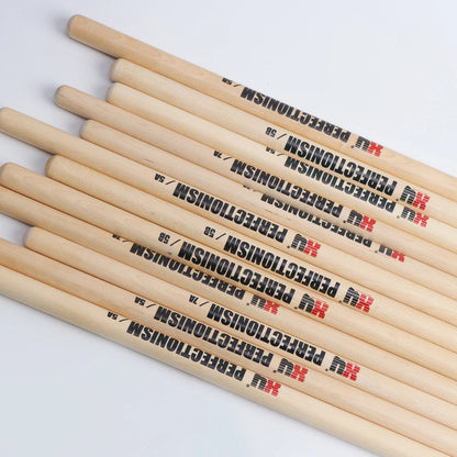 XINY-1 Pair Maple Drumstick 5A 7A 5B Three Model Set Walnut Grade Sound Penetration Drummer Practice Stage Performance Drumstick Beauty World Shop