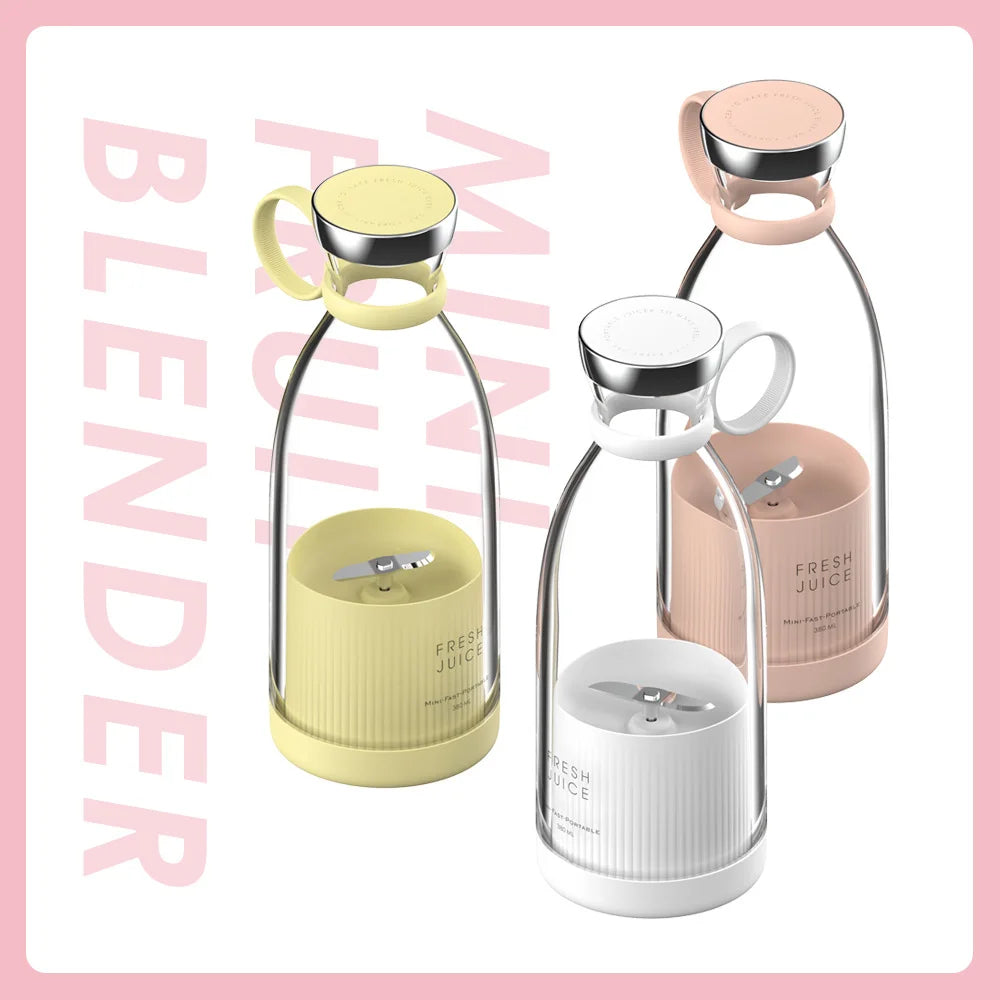 HOMEFISH Electric Juicer Blender Usb Mini Fruit Mixers Fruit Extractors Food Milkshake Multifunction Juice Maker Machine Beauty World Shop