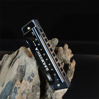 Harmonica Key of C 10 Hole Diatonic Harmonica C with Case for Beginner Students Kids Gift with Case Beauty World Shop