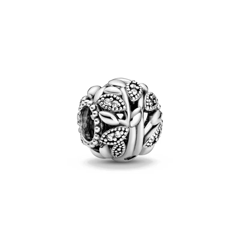 2025 New S925 Silver Spring Ball Bear Cross Pendant Suitable for Original Bracelets DIY Accessories Women's Charm Jewelry Gifts Beauty World Shop