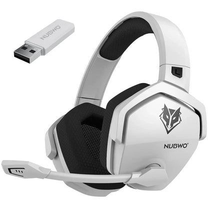 NUBWO G06 2.4G Dual Wireless Gaming Headset 5ms Low Latency 7.1 Surround ENC Mic For PC PS4 PS5 Gaming Bluetooth Headphones Beauty Fashion