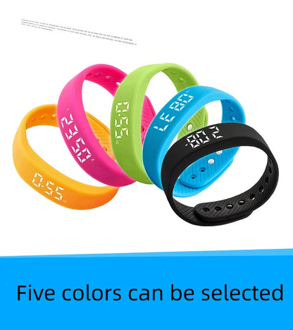 Smart Bracelet LED Digital Waterproof Smart Clock Smartband With running pedometer Monitor Smart Band Vibration Alarm Reminder Beauty World Shop